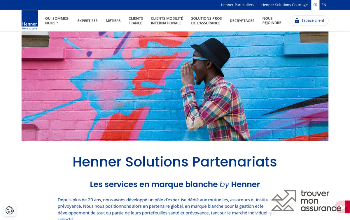 Capture : Henner Solutions Partenariats - Henner